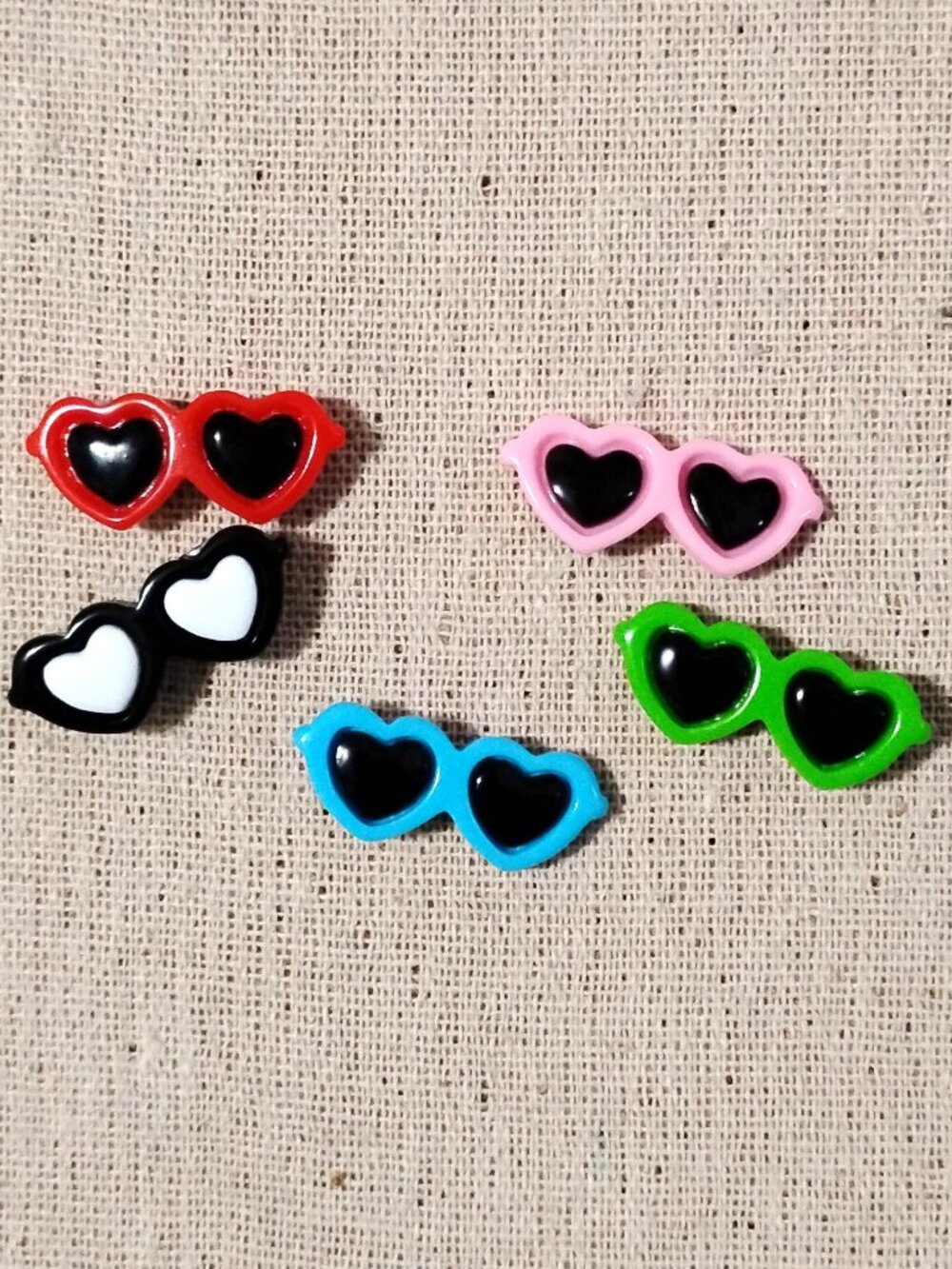 5 Pcs Cute Sunglasses Decorative Memo Display Bulletin Board Push Pins